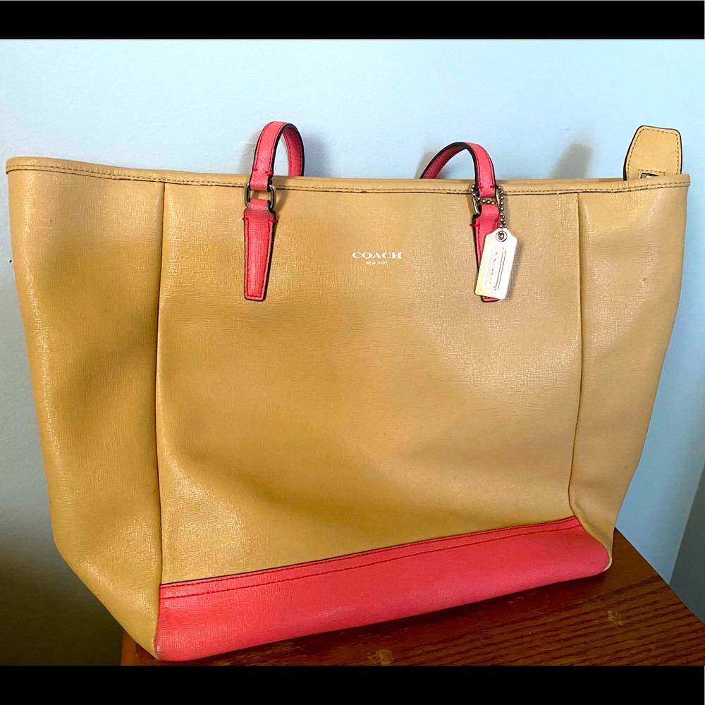 Coach City Saffiano Leather Tote